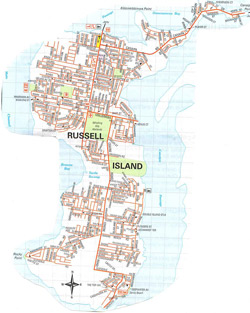 Russell Island Street Map