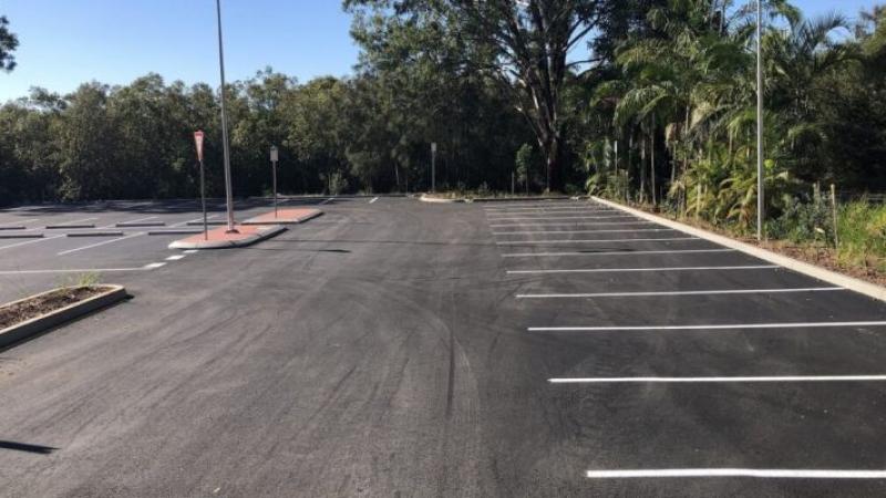 Russell Island car park - First Stage Now Open